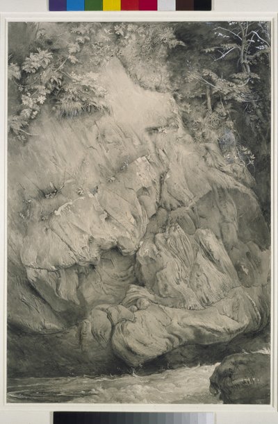 Étude de roche de gneiss, Glenfinlas - John Ruskin